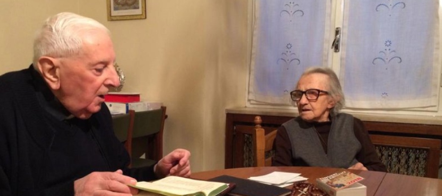 Foto sin fecha suministrada por Giuliana Savi que muestra al sacerdote Franco Minardi en Ozzano,...