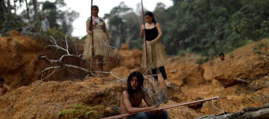 Alrededor de 1,5 millones de indígenas viven en el Amazonas, donde las actividades mineras...