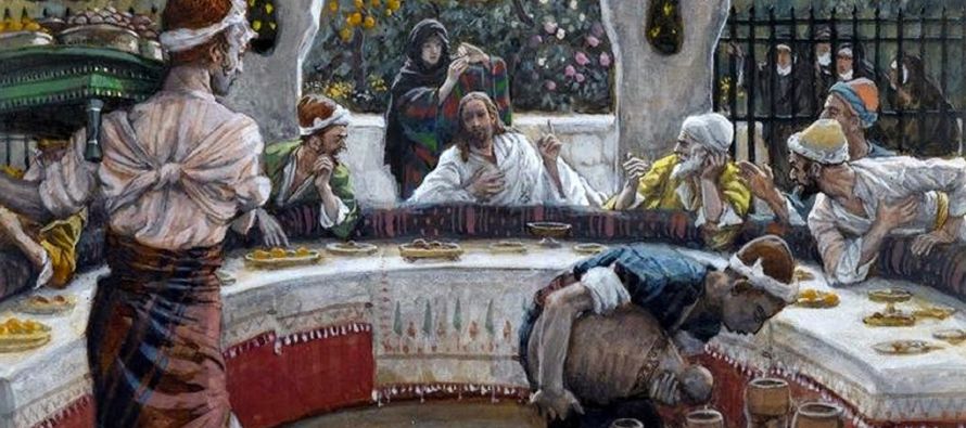En aquel tiempo, mientras Jesús hablaba, un fariseo le rogó que fuera a comer con...