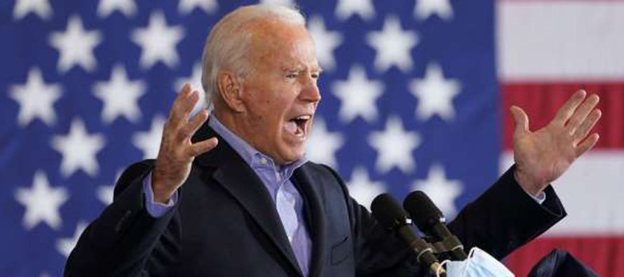 En Cleveland, Ohio, Biden regresó a los temas principales que animaron su campaña,...