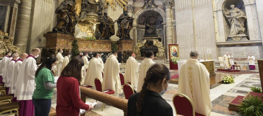 El Papa Francisco ha presidido la Misa en la Solemnidad de Cristo Rey, hoy, 22 de noviembre de...