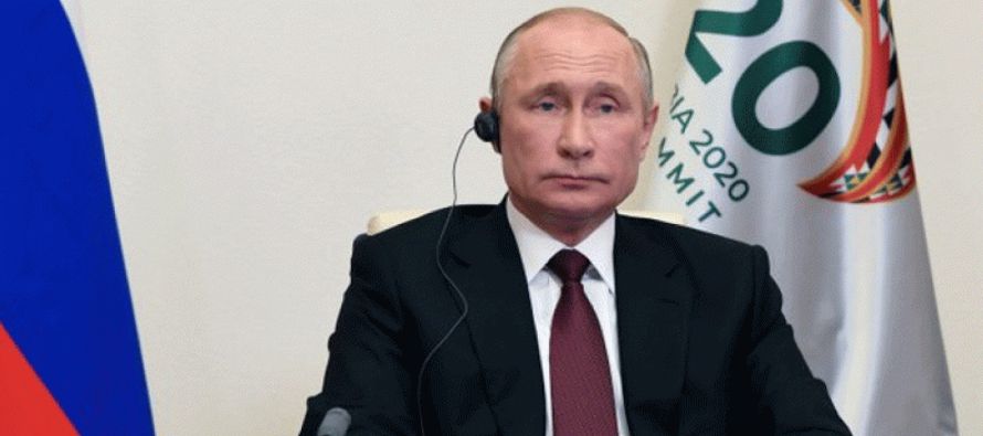 Los comentarios de Putin, propagados por la televisora estatal rusa el domingo, reiteran su...