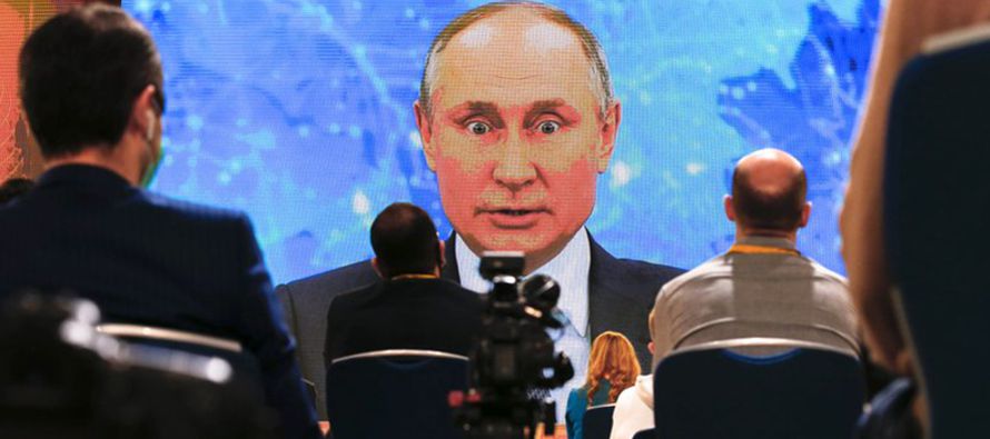 En su conferencia de prensa anual, el líder ruso agregó que si el Kremlin hubiera...
