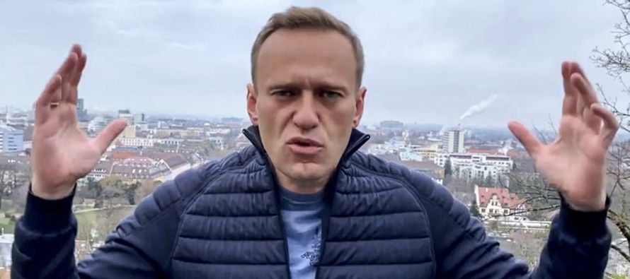 Navalny, que se ha estado recuperando en Alemania tras haber sido envenenado dijo que el presidente...