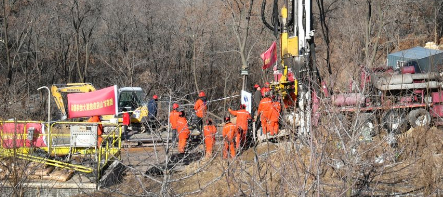 El accidente se produjo el 10 de enero en Qixia, en una mina de oro de la provincia de Shandong...