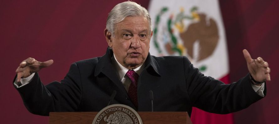 La semana pasada, López Obrador prometió liderar una campaña internacional...