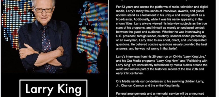 Larry King, el conductor de tirantes que entrevistó a presidentes, estrellas de cine y gente...