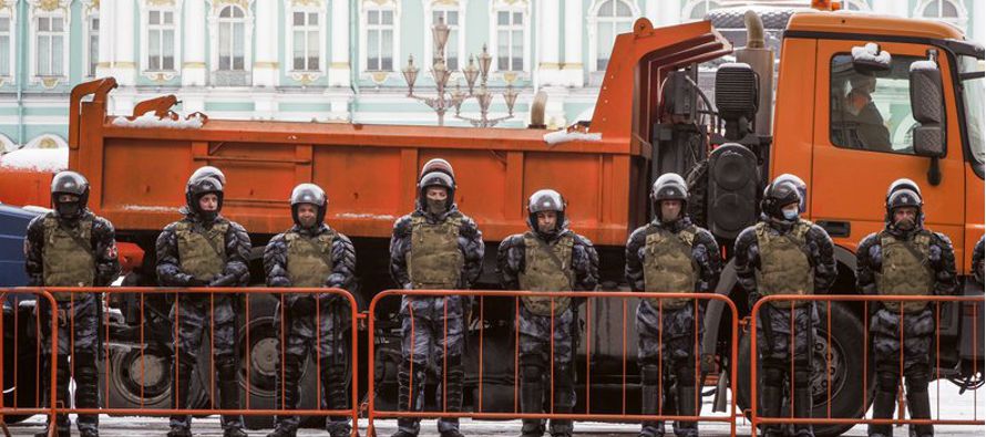 La policía rusa emitió una fuerte advertencia contra la participación en las...