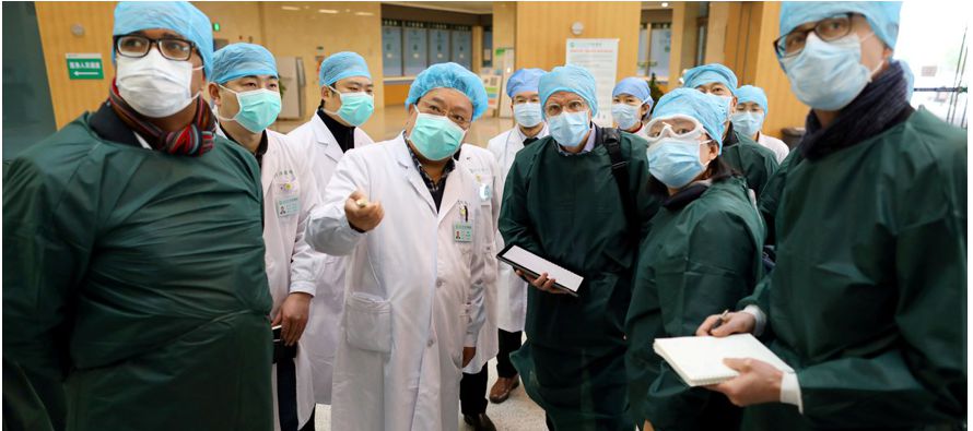 Un equipo de la Organización Mundial de la Salud que investiga el origen de la pandemia del...
