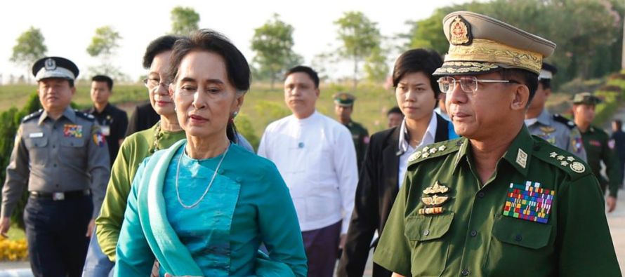 El canal de televisión de los militares Myawaddy TV anunció que las fuerzas armadas...