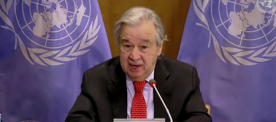 Durante una reunión de la ONU, Guterres subrayó que más de 88 millones de...