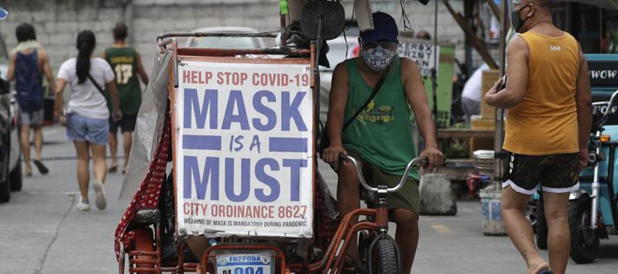 El Departamento filipino de Salud reportó el lunes 8.929 nuevos contagios, lo que...