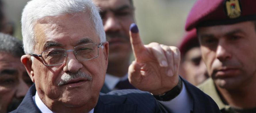 El actual presidente palestino, Mahmud Abás, podría beneficiarse de la...