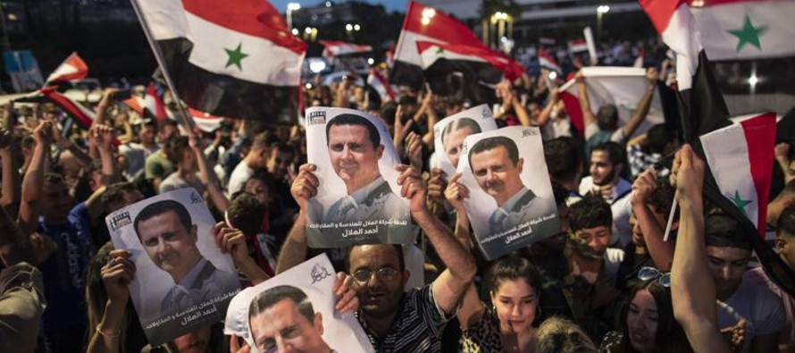 La victoria de Assad no estaba en duda en unas elecciones en las que según las autoridades...