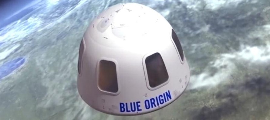 Será el primer lanzamiento tripulado del cohete New Shepard de Blue Origin, con que inicia...