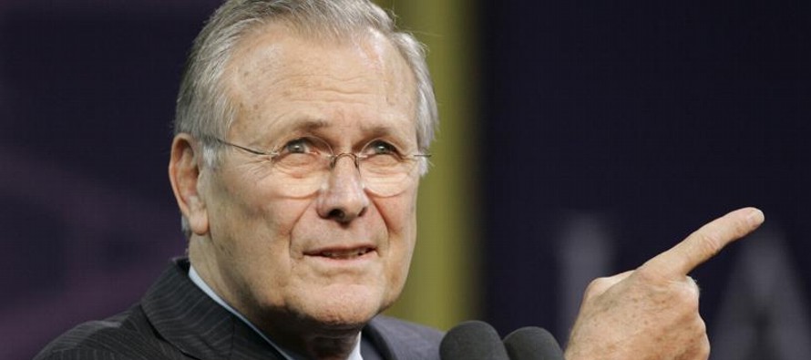 Rumsfeld, considerado por excolegas como inteligente y combativo, patriota y políticamente...