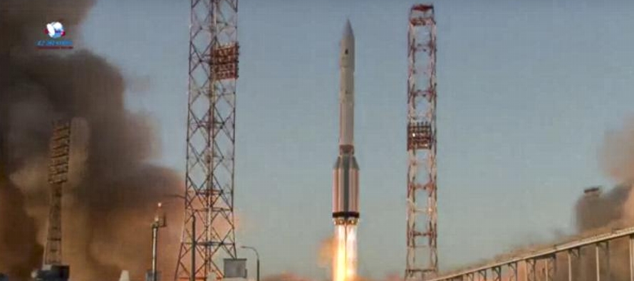 Un cohete Proton-M con el módulo Nauka despegó a la hora prevista de 7.58 pm local...