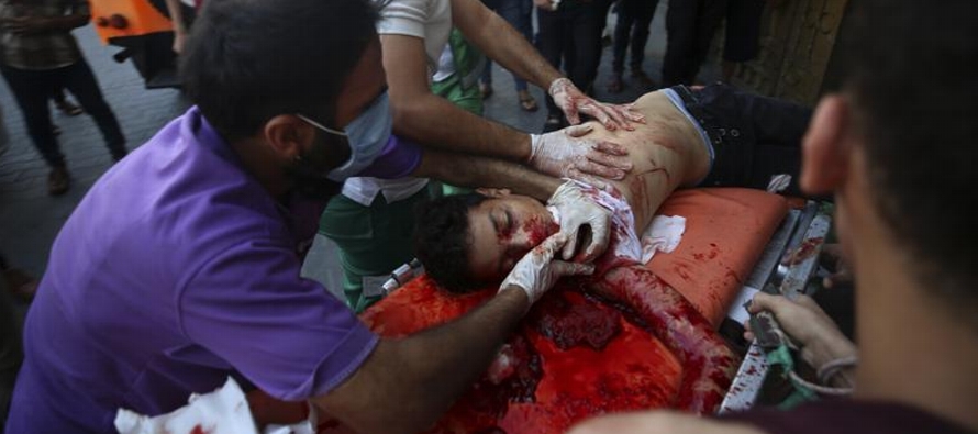 La violencia estalló luego que cientos de palestinos se congregaron el sábado para...