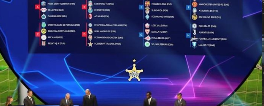 Composición de los ocho grupos de la Liga de Campeones 2021-22 tras el sorteo celebrado este...