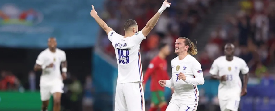 El gol tranquilizó las urgencias del once francés porque veía que los...