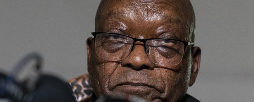 Zuma no estuvo presente en la audiencia de dos días que terminó el miércoles,...