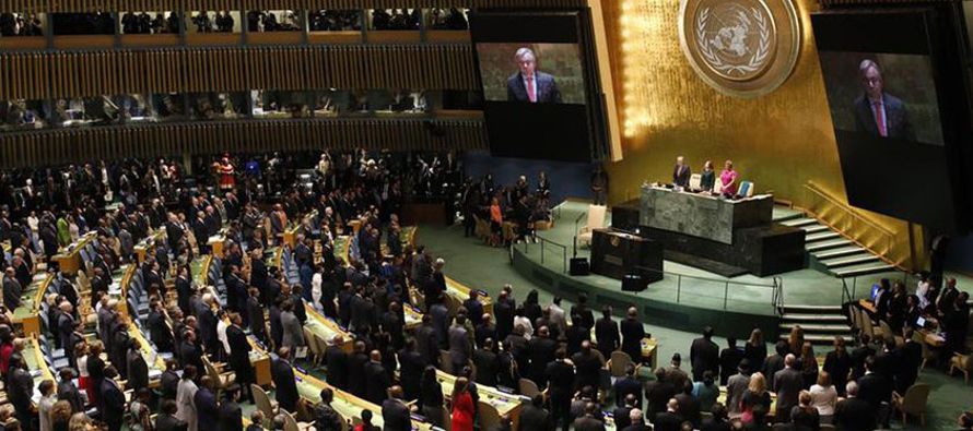 Los discursos podrán seguir un guion, pero en ocasiones la Asamblea General de Naciones...