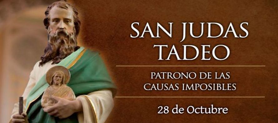 Hoy la Iglesia celebra la fiesta de San Judas Tadeo, uno de los apóstoles de Jesús...