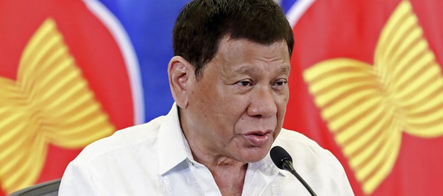 El presidente Rodrigo Duterte condenó enérgicamente el bloqueo chino a las...