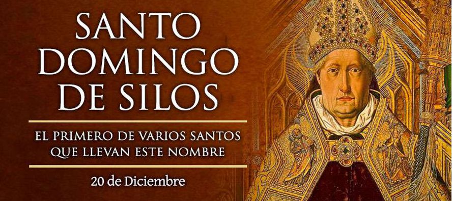 En el monasterio de Silos, en la región de Castilla, en España, santo Domingo, abad,...
