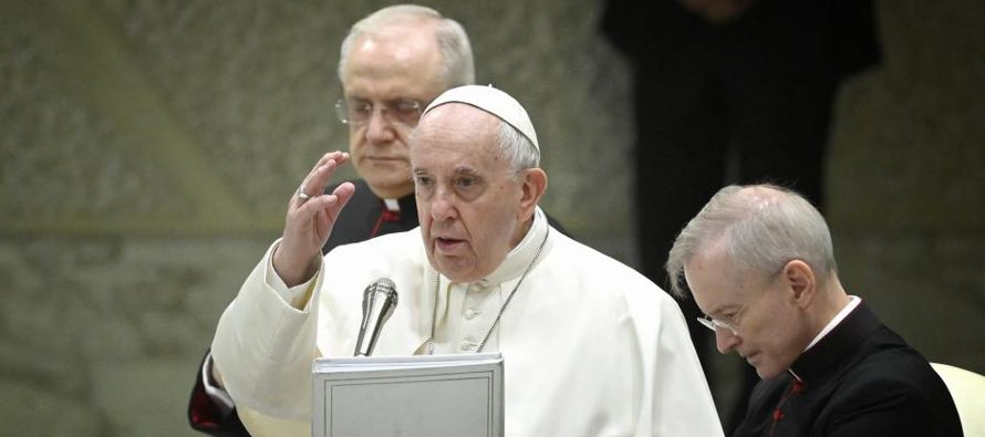 En la audiencia General del último miércoles del año, el Papa Francisco...