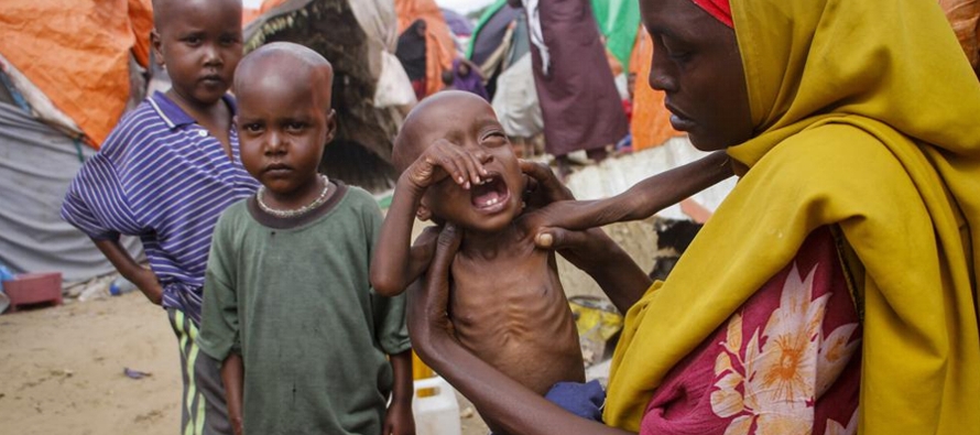 La hambruna es una falta extrema de alimento y una tasa significativa de mortalidad, ya sea por...