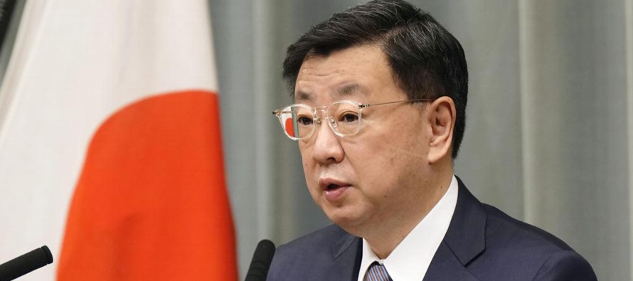 El ministro de Relaciones Exteriores de Japón, dijo que su ministerio declaró al...