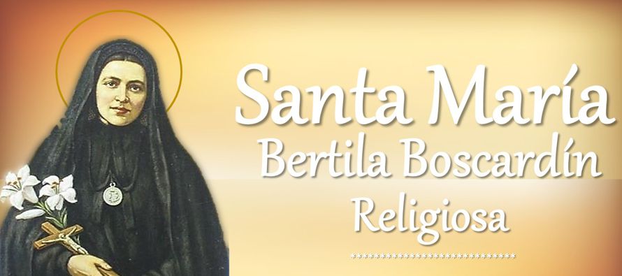 En Treviso, en Italia, santa María Bertila (Ana Francisca) Boscardin, virgen de la...
