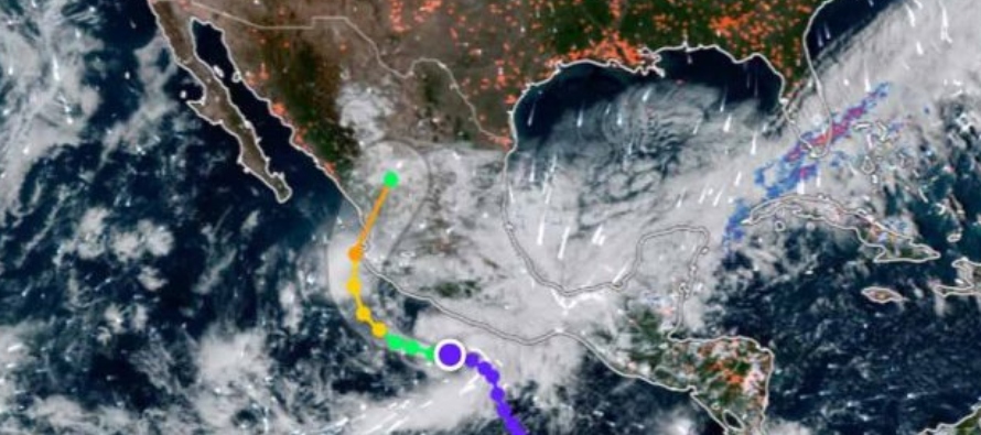 México emitió alertas de tormenta tropical desde el puerto de Manzanillo hasta Cabo...