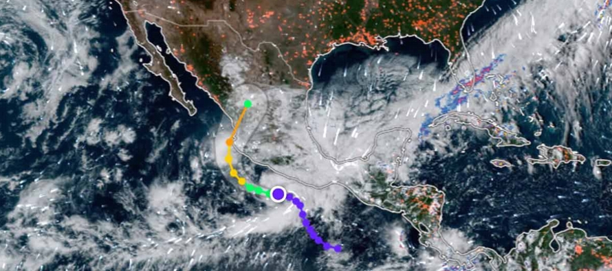 El Centro Nacional de Huracanes de Estados Unidos informó que los vientos máximos...