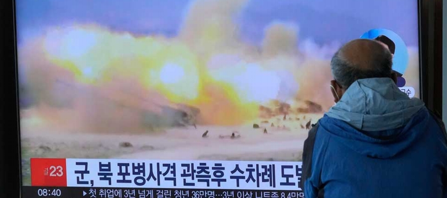 El Estado Mayor Conjunto de Corea del Sur señaló que su Armada efectuó...