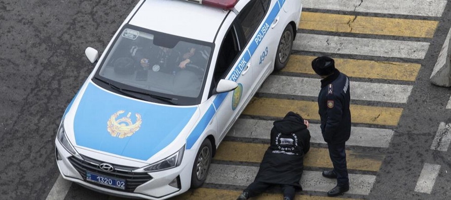 Las nuevas detenciones reportadas por las autoridades en Almaty, la ciudad más grande del...