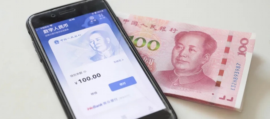 Hasta finales de 2021, las transacciones efectuadas con el yuan digital alcanzaban los cerca de...
