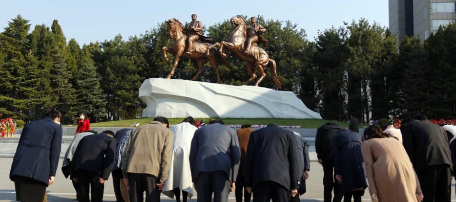 El 110mo aniversario del natalicio del finado abuelo de Kim y fundador del Estado, Kim Il Sung,...