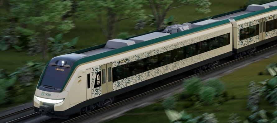 El tren recorrerá 1.554 km a lo largo de cuatro estados de México para conectar...