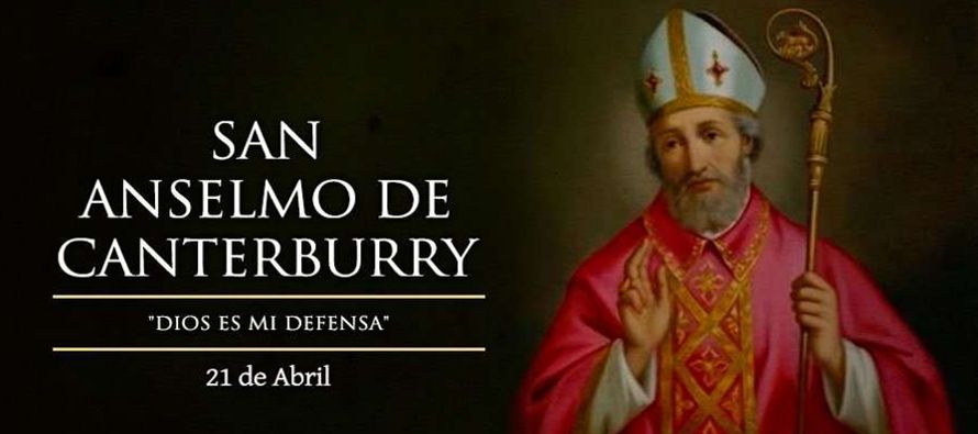 San Anselmo, obispo y doctor de la Iglesia, que, nacido en Aosta, fue monje y abad del monasterio...