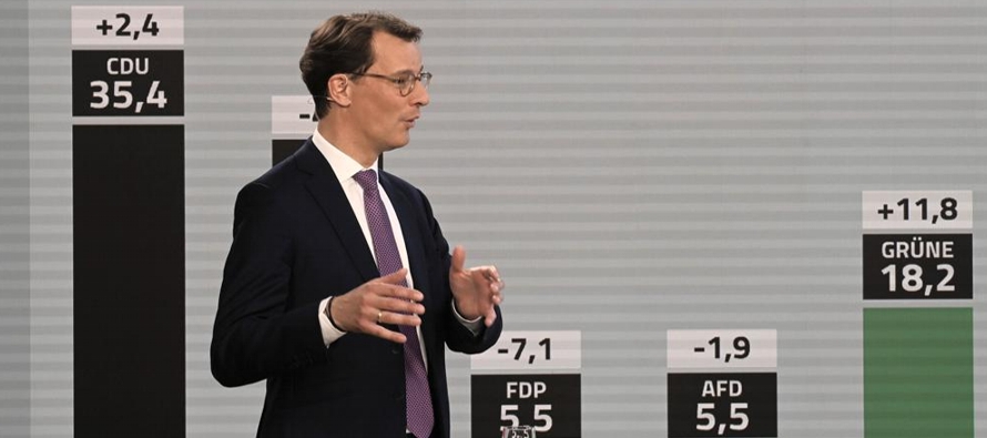 Las elecciones en Renania del Norte-Westfalia eran consideradas una prueba importante para Scholz y...