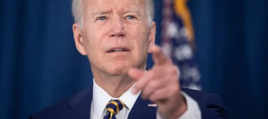 Biden acababa de pronunciar un discurso en el que destacó un crecimiento del empleo en...