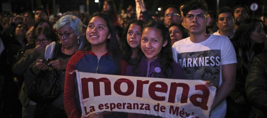 Los candidatos de Morena y sus aliados, Partido del Trabajo y Verde Ecologista de México, se...