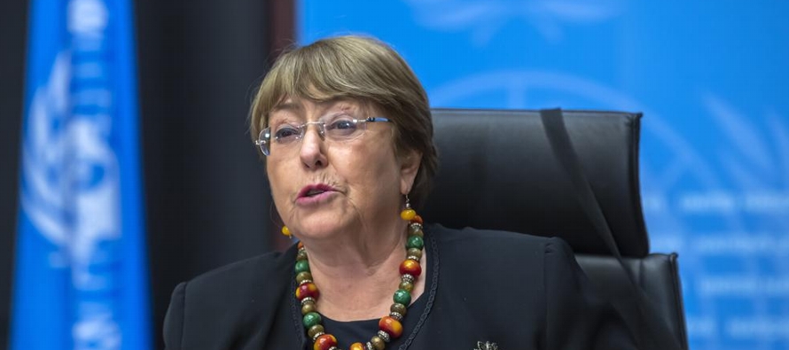 Bachelet hizo el anuncio en su mensaje de apertura de la sesión del Consejo de Derechos...