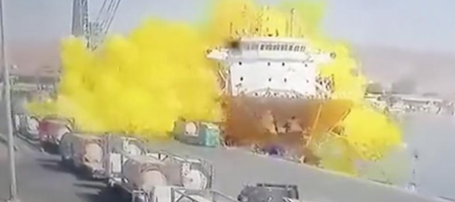 Un video difundido por la televisión estatal mostró el momento en que el tanque...