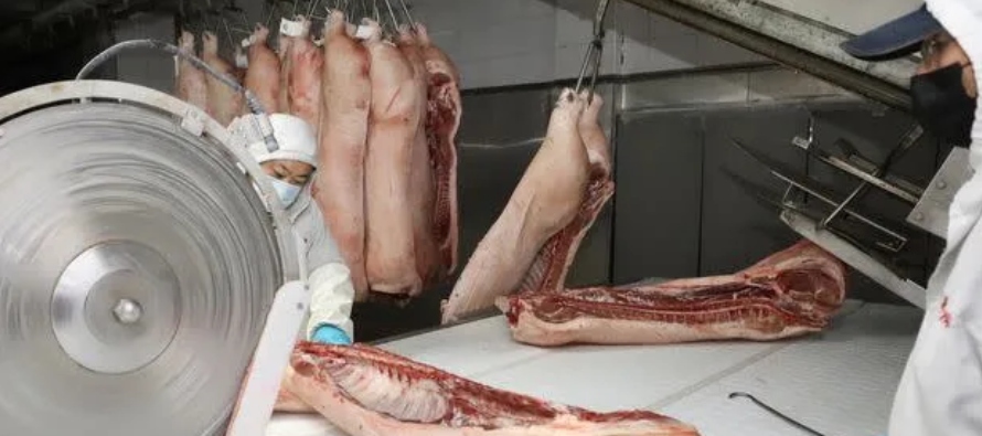 El precio promedio del cerdo alcanzó los 22,08 yuanes por kilo el lunes, según datos...