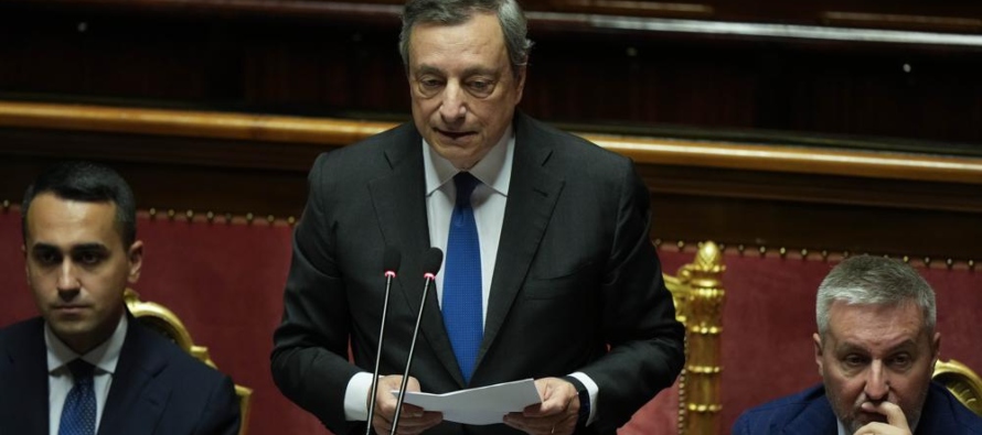 La votación fue 95-38 a favor del gobierno de Draghi, pero fue una victoria vacía.