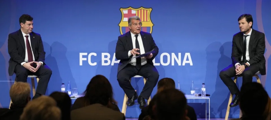 Laporta también se refirió al proyecto de la Superliga Europea, que el Barça...