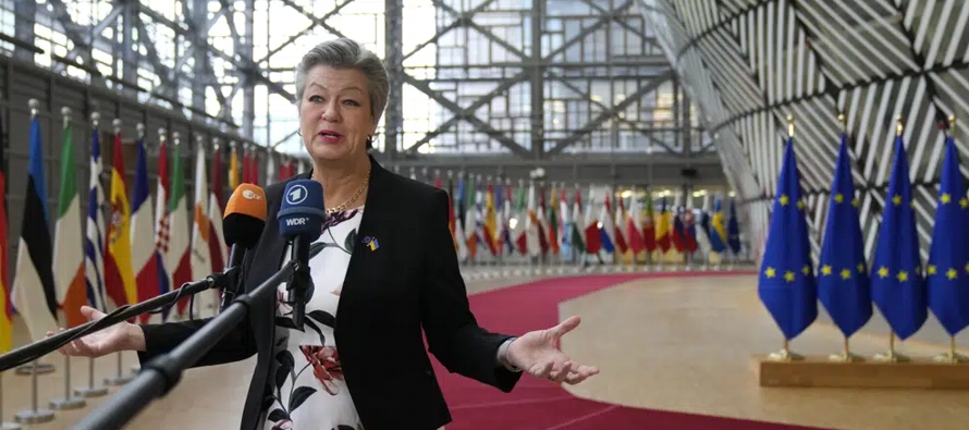 Los ministros del Interior de la Unión Europea permanecieron atascados en conversaciones...